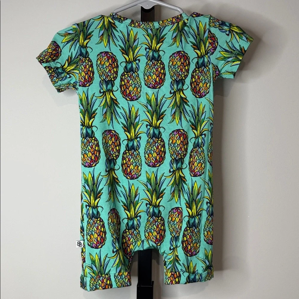 Little Bum Bums Pineapple Print Baby Bamboo Shortie 9-12 Months Like New